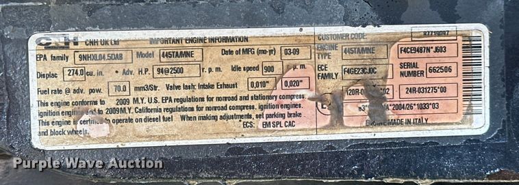 image for item OM9991 2009 Case IH Farmall 95 MFWD tractor