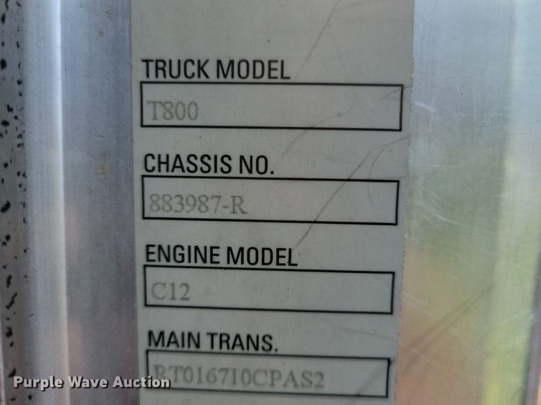 image for item DL7861 2002 Kenworth T800 dump truck