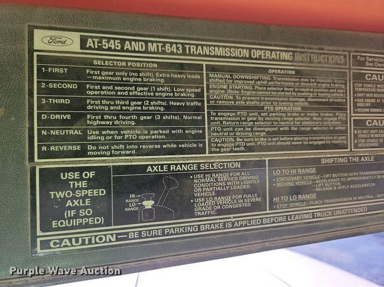 image for item DL7863 1990 Ford L8000 water truck