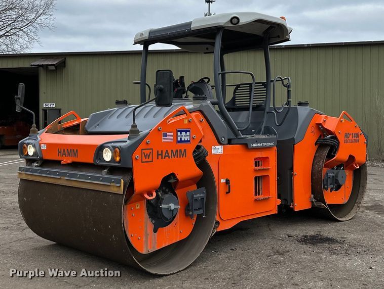 image for item DL7868 2021 Hamm HD 140i double drum vibratory roller