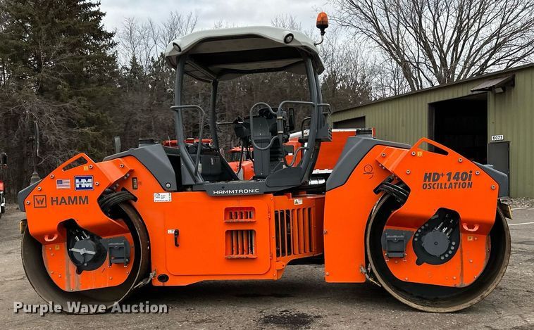 image for item DL7868 2021 Hamm HD 140i double drum vibratory roller
