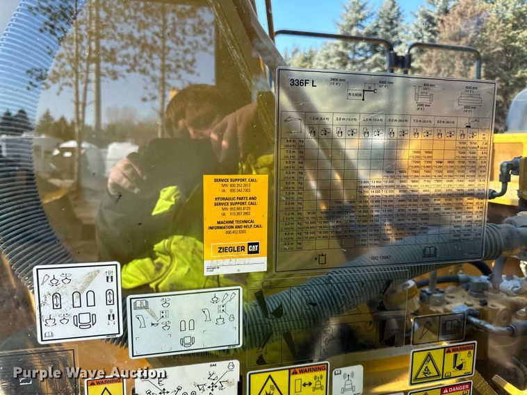 image for item DL7869 2016 Caterpillar 336FL excavator