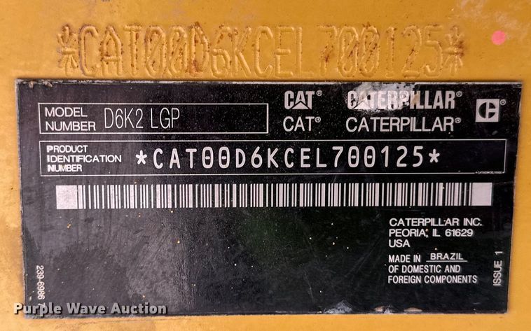 image for item DL7870 2016 Caterpillar D6K2 LGP dozer