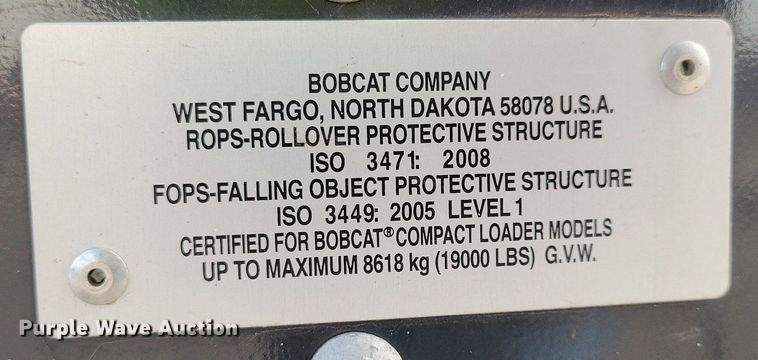 image for item DL7883 2021 Bobcat T76 skid steer loader