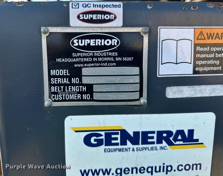 image for item DL7899 2020 Superior 36X100PC radial stacking conveyor