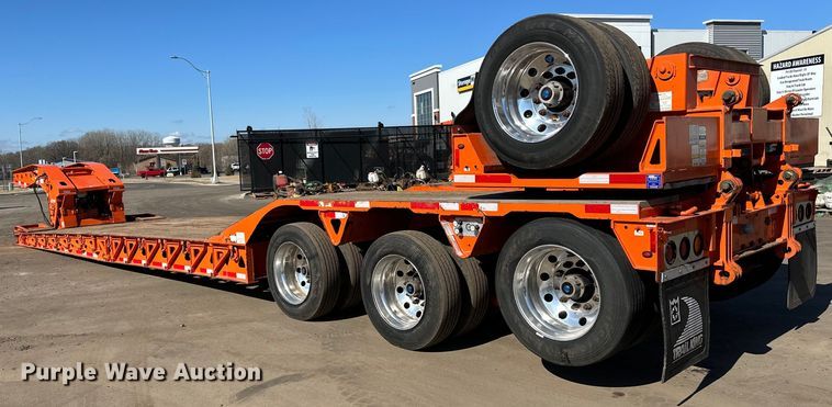 image for item DL7905 2021 Trail King TK110HDG lowboy equipment trailer