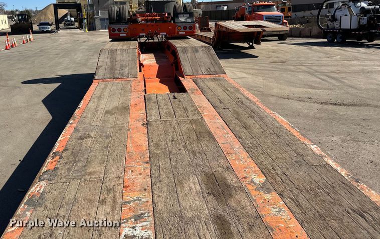 image for item DL7905 2021 Trail King TK110HDG lowboy equipment trailer