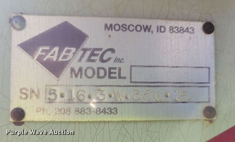 image for item DL7916 2015 Fab Tec Pro 5x16 wash plant