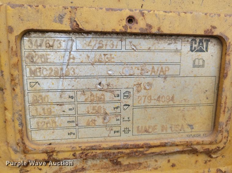 image for item DL7918 2017 Caterpillar 323FL excavator