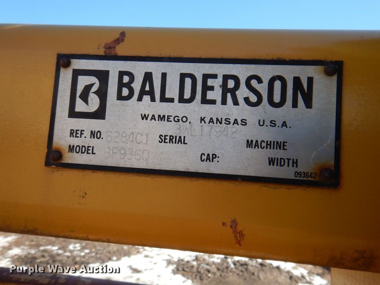 image for item DL7941 Balderson BF936Q wheel loader forks