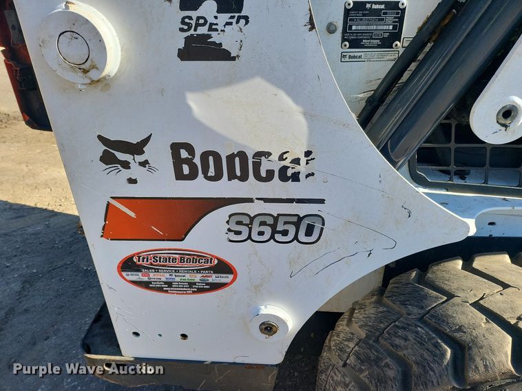 image for item DL7948 2019 Bobcat  S650 skid steer loader
