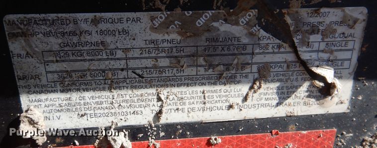 image for item DL7949 2008 Felling FT16DE equipment trailer