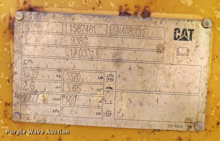 image for item DL7963 2005 Caterpillar 938G Series II wheel loader