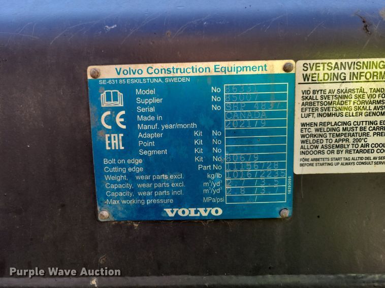 image for item DL7964 2022 Volvo L90H wheel loader