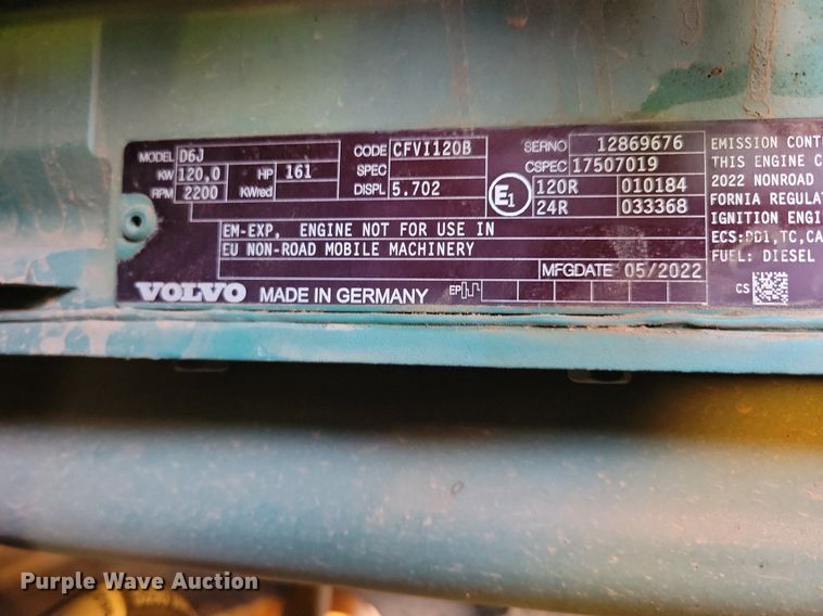 image for item DL7964 2022 Volvo L90H wheel loader