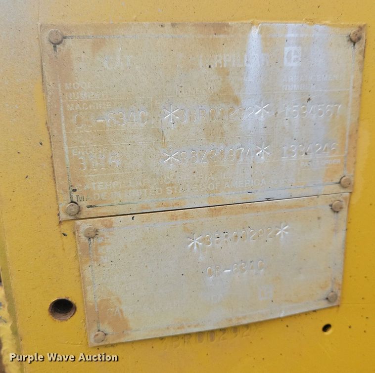 image for item DO3177 1998 Caterpillar CB-634C double drum vibratory roller