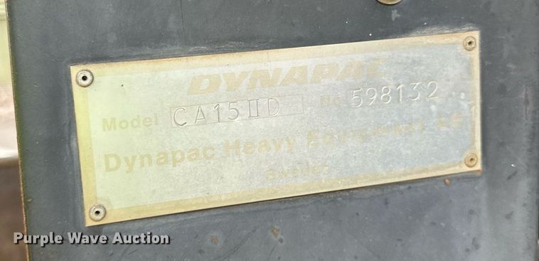 image for item DO3184 1990 Dynapac CA15IID single drum vibratory roller