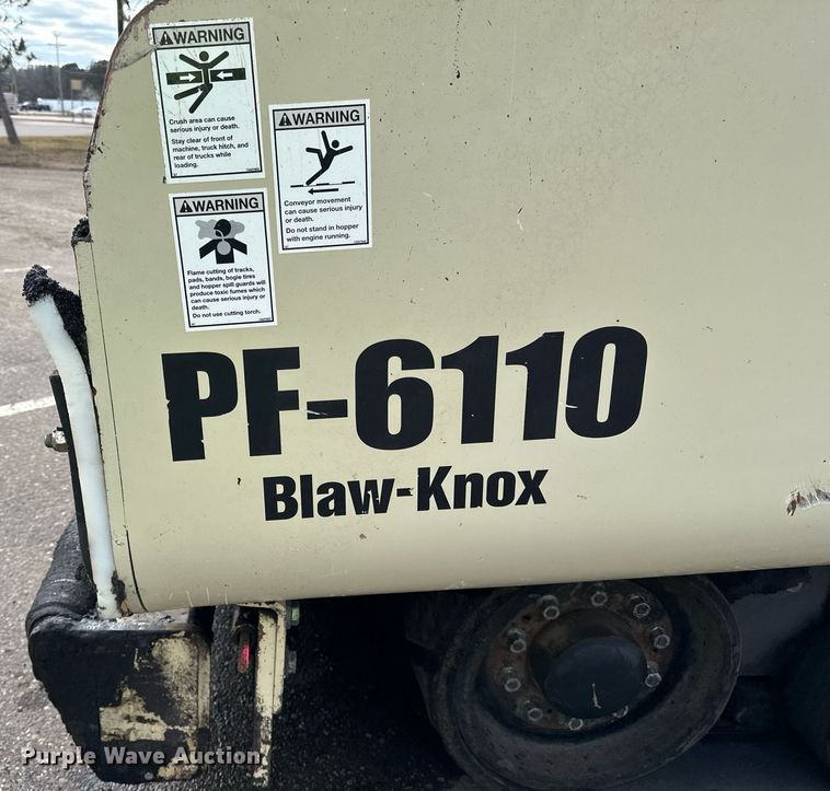 image for item DO3193 2007 Blaw-Knox  PF-6110 paver