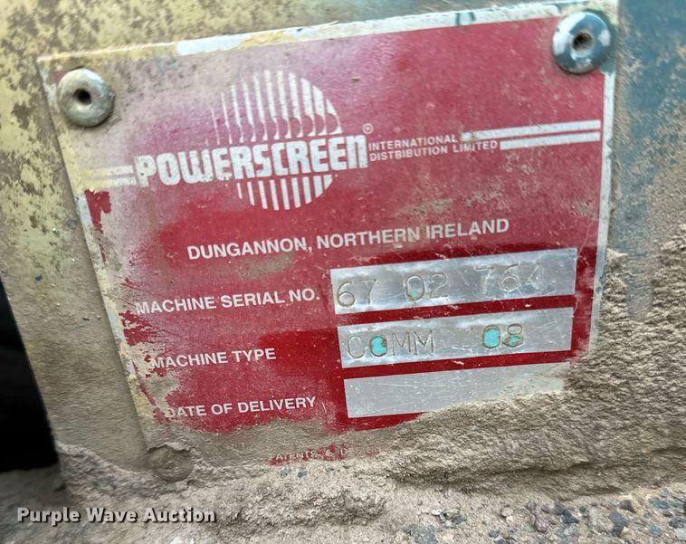 image for item DO3216 1990 Powerscreen  Commander 408 screening plant