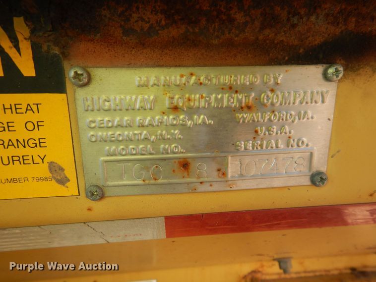 image for item DO3224 Highway Equipment Company TGC 18 road shouldering machine