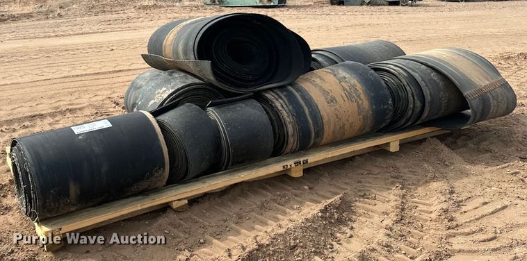 image for item DO3285 (2) pallets of conveyor belts 