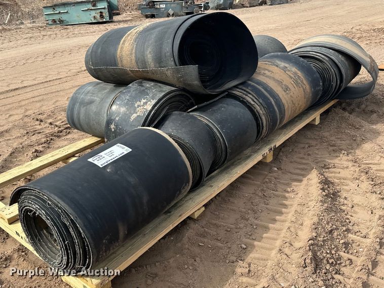 image for item DO3285 (2) pallets of conveyor belts 