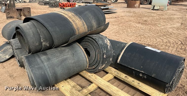 image for item DO3285 (2) pallets of conveyor belts 