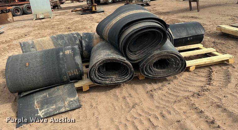 image for item DO3285 (2) pallets of conveyor belts 