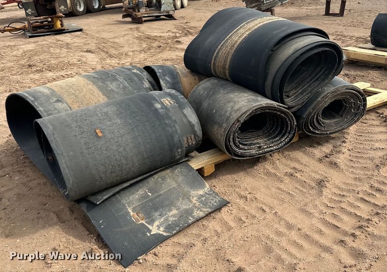 image for item DO3285 (2) pallets of conveyor belts 