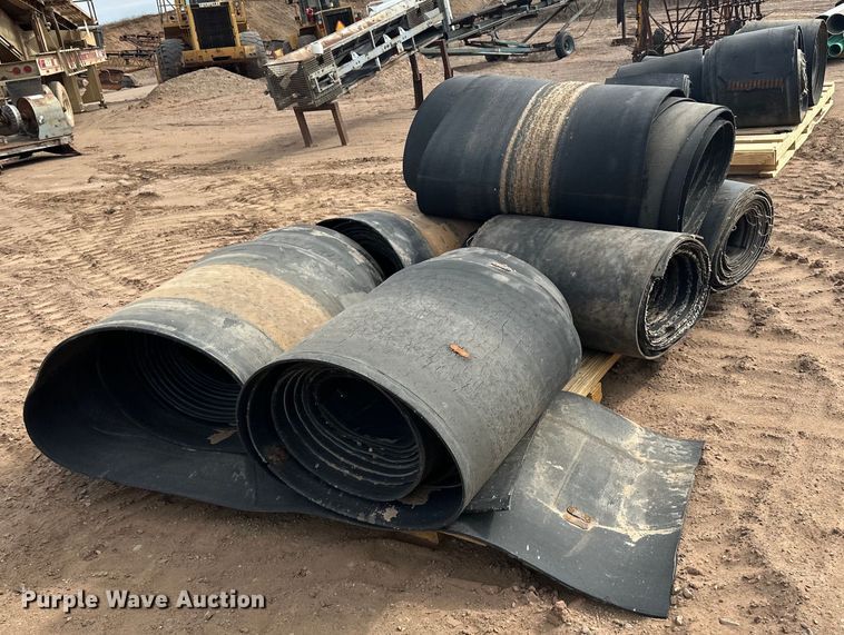 image for item DO3285 (2) pallets of conveyor belts 