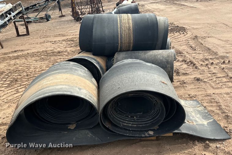 image for item DO3285 (2) pallets of conveyor belts 