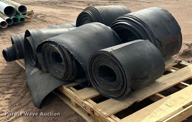 image for item DO3285 (2) pallets of conveyor belts 