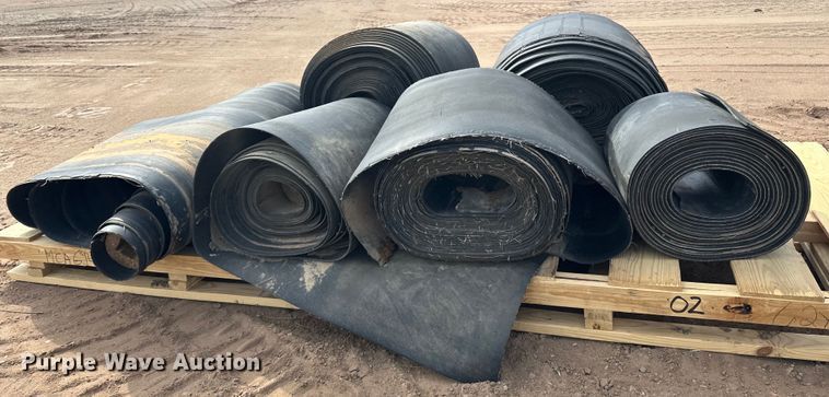 image for item DO3285 (2) pallets of conveyor belts 