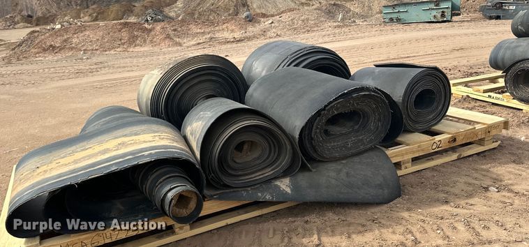 image for item DO3285 (2) pallets of conveyor belts 