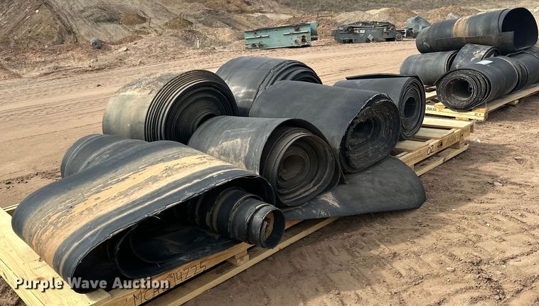 image for item DO3285 (2) pallets of conveyor belts 