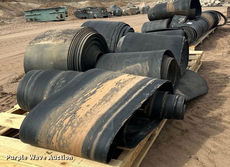 image for item DO3285 (2) pallets of conveyor belts 