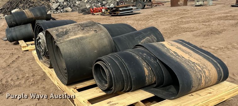 image for item DO3285 (2) pallets of conveyor belts 