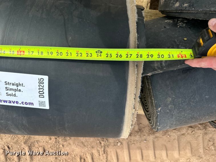 image for item DO3285 (2) pallets of conveyor belts 