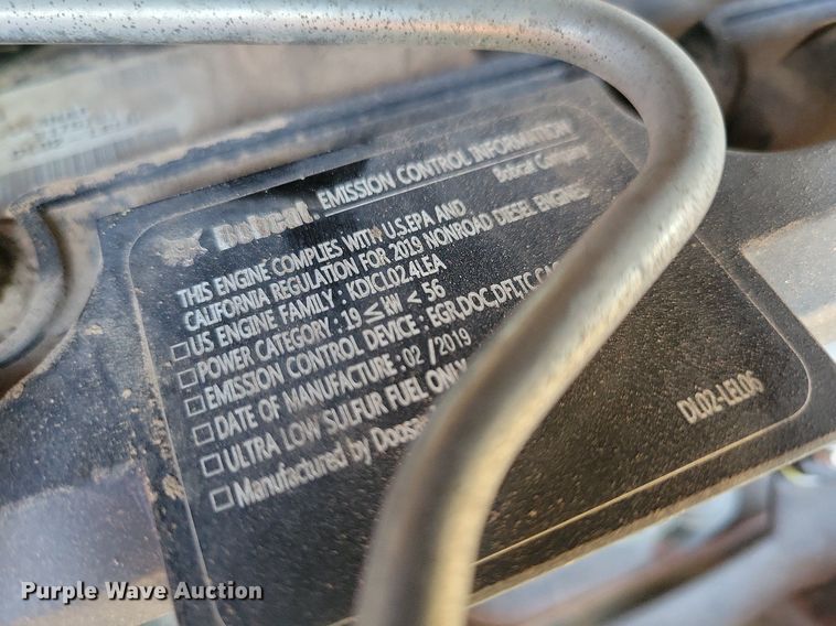 image for item DO3301 2019 Bobcat T650 tracked skid steer loader