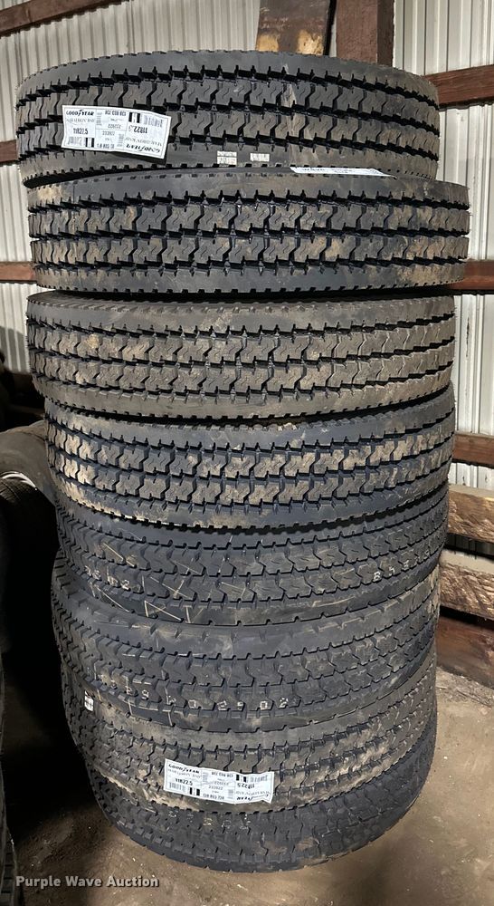 image for item DO3303 (8) Goodyear Marathon 11R22.5 tires