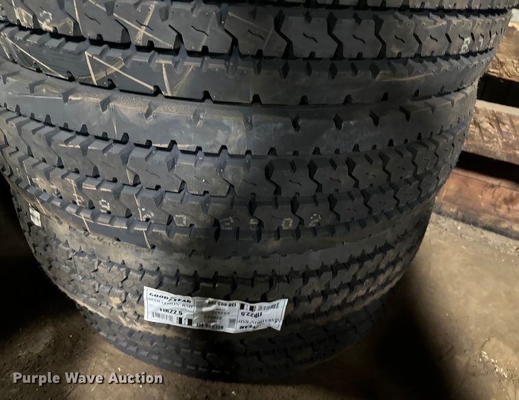 image for item DO3303 (8) Goodyear Marathon 11R22.5 tires