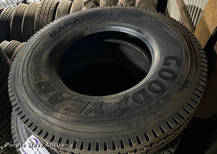image for item DO3303 (8) Goodyear Marathon 11R22.5 tires