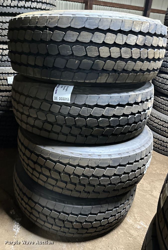 image for item DO3313 (4) Goodyear G296 MSA 385/65R22.5 tires