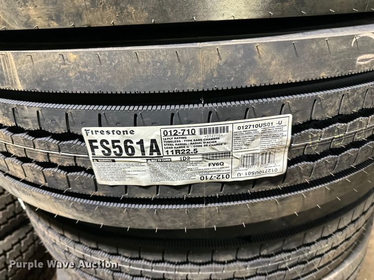image for item DO3315 (6) Firestone FS516A 11R22.5 tires
