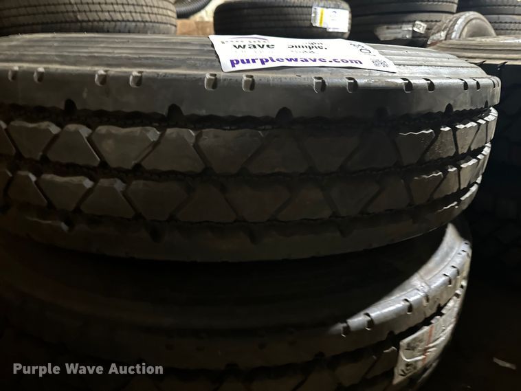 image for item DO3321 (2) 11R22.5 tires and wheels 