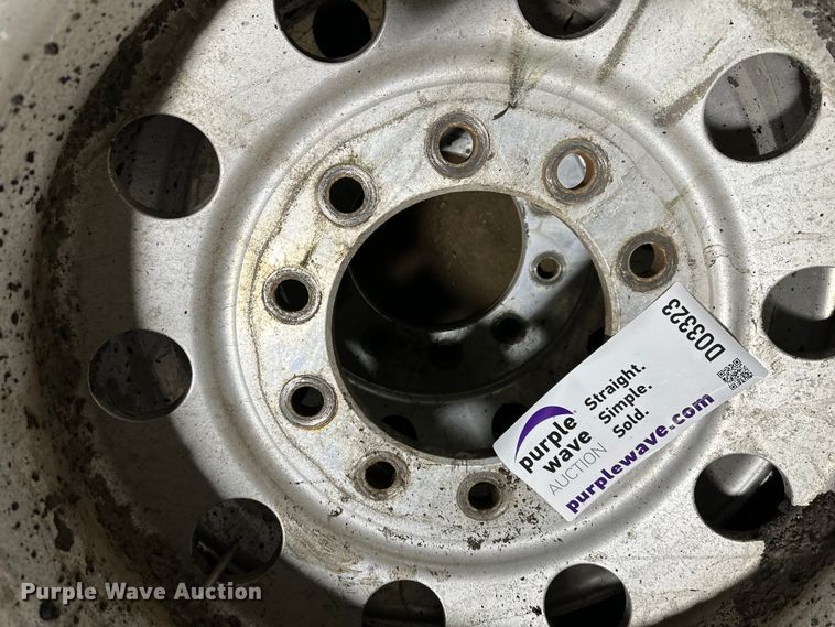 image for item DO3323 (2) 11R24.5 tires and wheels