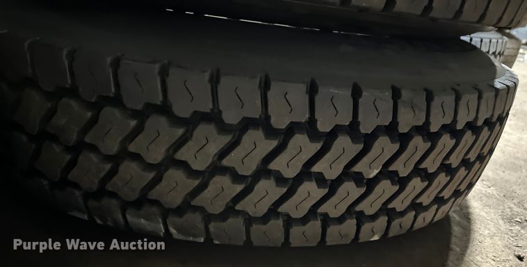 image for item DO3323 (2) 11R24.5 tires and wheels