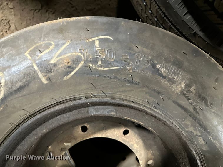 image for item DO3329 (2) 7.50-15 tires