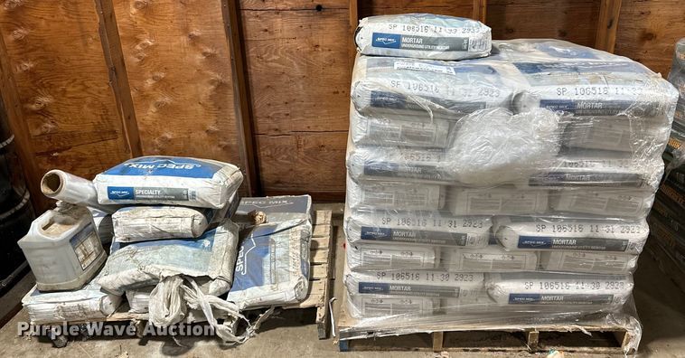 image for item DQ0660 Approximately 57 bags of Spec Mix mortar mix