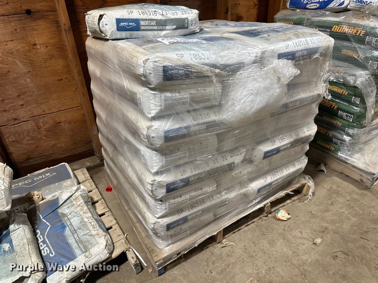 Approximately 57 bags of Spec Mix mortar mix in Stillwater, MN Item